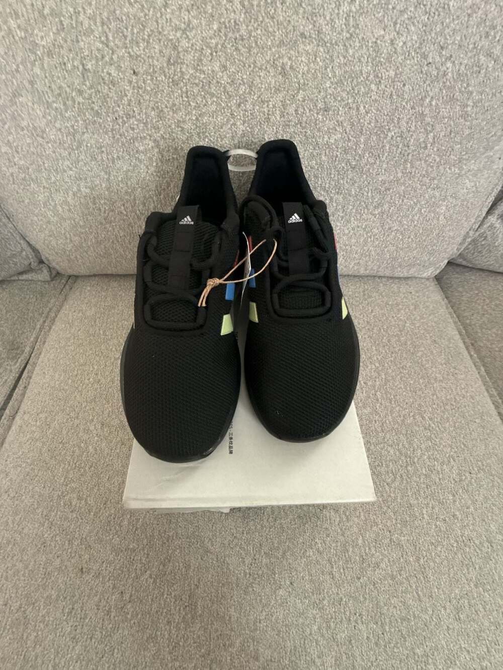 Adidas Racer TR23 K Black Kids Running Shoes Size 1 - Picture 3 of 5